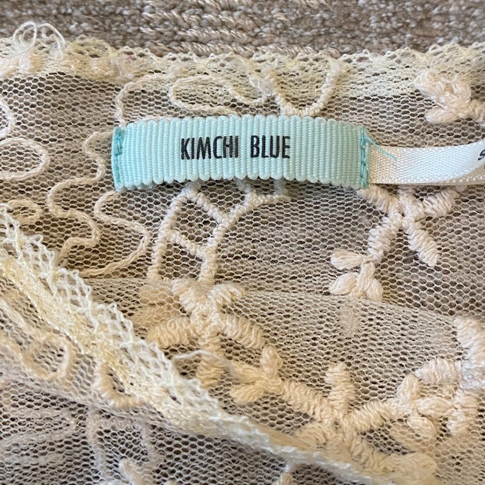 Kimchi Blue Ivory Lace Sheer Tank Top - Picture 5 of 5